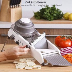 Kitchen Supplies Adjustable Mandoline Slicer Stainless Steel Vegetable Julienner Potato Slicer Cutter Magic Chopper