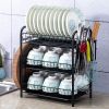 Dish Rack Drain Rack Kitchen Product Shelf Tableware Storage Box Dry The Dish Rack Dish Rack Dinnerware Storage Shelf