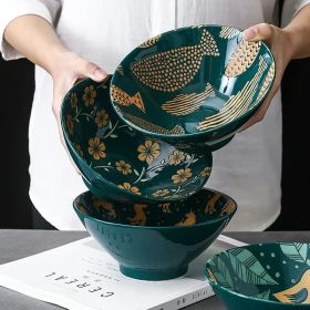 Japanese Ceramics Ramen Bowl Creative Commercial Dinnerware Home Eat Noodle Big Bowl Soup Bowl Large Rice Bowl Hat Bowl