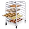 Desserts Make Cake Pans 10 Sheet Aluminum Rolling Bakery Pan Rack