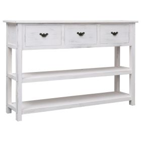 Sideboard Antique White 45.3"x11.8"x29.9" Wood