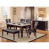 Danville Side Chair (Set-2) in Espresso PU & Walnut