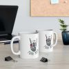 I Love Punk Rock Skeleton Hand Mug