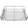 Pull-Out Wire Baskets 2 pcs Silver 23.6"