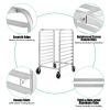 Desserts Make Cake Pans 10 Sheet Aluminum Rolling Bakery Pan Rack