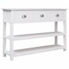 Sideboard White 45.3"x11.8"x29.9" Wood