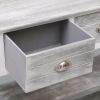 Sideboard Antique Gray 45.3"x11.8"x29.9" Wood