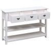 Sideboard Antique White 45.3"x11.8"x29.9" Wood