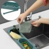 Sink Shelf Stretchy Drain Rack Filter Leftover Drain Basket Dishwashing Cloth Storage Rack Kitchen Cloth Frame