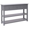 Sideboard Gray 45.3"x11.8"x29.9" Wood