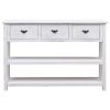 Sideboard Antique White 45.3"x11.8"x29.9" Wood