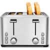 Home 1500W 4 Slice Toaster With Stainless Steel Warming Rack