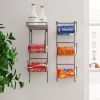 5 Bottle Wall Mounted Wine Rack Hand Towel Hanging