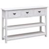 Sideboard Antique White 45.3"x11.8"x29.9" Wood