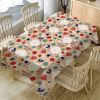 Colorful Christmas Department Print Cotton And Linen Restaurant Tablecloth