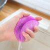 4 Packs Multi-Functional Stain-Removing Silicone Dishcloth Pot Washing Cloth