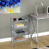 4 Layers Removable Storage Cart Organization Honeycomb Mesh Style, Silver RT