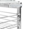 3-Tier Pull-out Kitchen Wire Basket Silver 18.5"x13.8"x22"