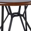 40" Round Mid Century Centiar Dining Room Table, Bar Table Brown