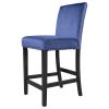 4 Pieces Wooden Counter Height Upholstered Dining Chairs for Small Places