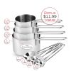 Stainless Steel Mixing Bowls 14 Piece Bowl Set with Measuring Cups and Spoons