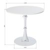 Modern 31.5&quot; Dining Table with Round Top and Pedestal Base in WHITE color