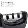 Knife Sharpener Whetstone 3 Stages Kitchen Knife Sharpening Stone Professional Diamond Sharpener Accessories Tool