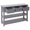 Sideboard Gray 45.3"x11.8"x29.9" Wood