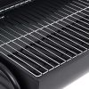 Barrel Grill with 2 Cooking Grids Black 31.5"x37.4"x35.4" Steel