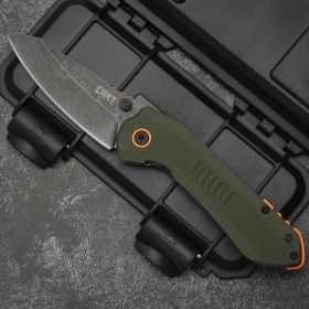 Stainless Steel Outdoor Folding Knife For Self Defense (Option: Folding knife)