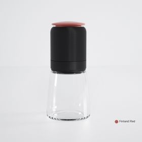 Lebo Lebo Household Pepper Grinder Grinds Sea Salt Pepper Powder Manual Black Pepper Grinder Seasoning Bottle (Specifications: Black red)