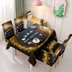 Source manufacturer Christmas tablecloth chair cover decoration elastic one-piece chair cover water absorbing tablecloth can be customized (colour: flash of light)