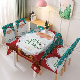 Source manufacturer Christmas tablecloth chair cover decoration elastic one-piece chair cover water absorbing tablecloth can be customized (colour: Santa Claus)