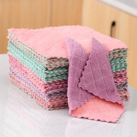 Thickened kitchen cleaning dishcloth; fish scale cloth; dish towel; disposable towel (Specifications: 30 * 40cm fish scale rag [thickened to absorb water])