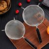 304 stainless steel spoon household noodle strainer kitchen juice strainer double ear fried baking flour sieve