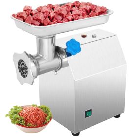 Home And Commercial Stainless Steel  Electric Meat Grinder W/2 Blade (Color: Silver)