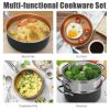 Home Daily Delicacies Pot 12-Piece Safe Non-Stick Cookware Set