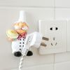 1pc/2pcs; Chef Cartoon Socket Power Cord Storage Rack