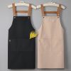 Nail salon apron wholesale printing household kitchen cooking women fashion work clothes men catering work canvas