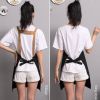 Nail salon apron wholesale printing household kitchen cooking women fashion work clothes men catering work canvas