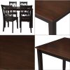 Dining Table Set Home Kitchen Table and Chairs Wood Dining Set