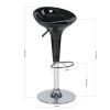 Set of 2 Swivel Adjustable Height Bar Stools