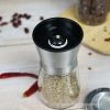 Factory straight hair black pepper grinder household manual black sesame sea salt grinding bottle freshly ground pepper seasoning bottle