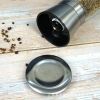 Factory straight hair black pepper grinder household manual black sesame sea salt grinding bottle freshly ground pepper seasoning bottle