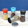 Factory straight hair black pepper grinder household manual black sesame sea salt grinding bottle freshly ground pepper seasoning bottle