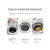 Kitchen sink filter screen 304 stainless steel vegetable basin garbage hopper household dishwashing sewage cage residue