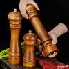 Pepper grinder Japanese wooden black pepper grinding bottle manual household grinding sea salt powder pepper grinding bottle