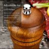 Pepper grinder Japanese wooden black pepper grinding bottle manual household grinding sea salt powder pepper grinding bottle