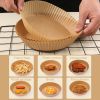 6.3IN Air Fryer Paper Liners Disposable Oven Insert Parchment Sheets Non Stick 50/100/200PCS